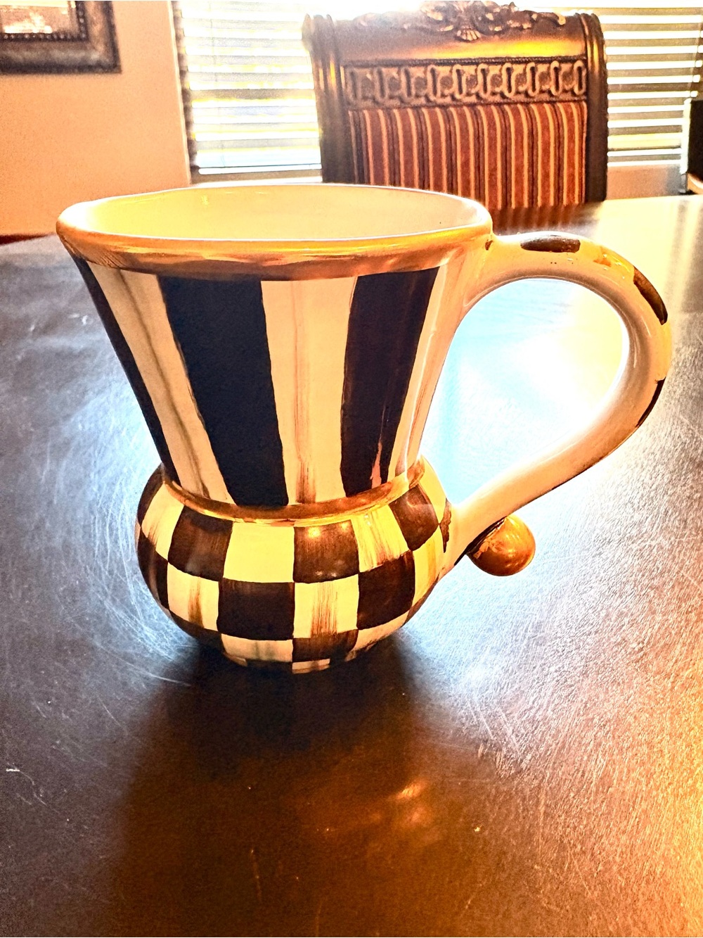 Mackenzie-Childs Mug Courtley Check